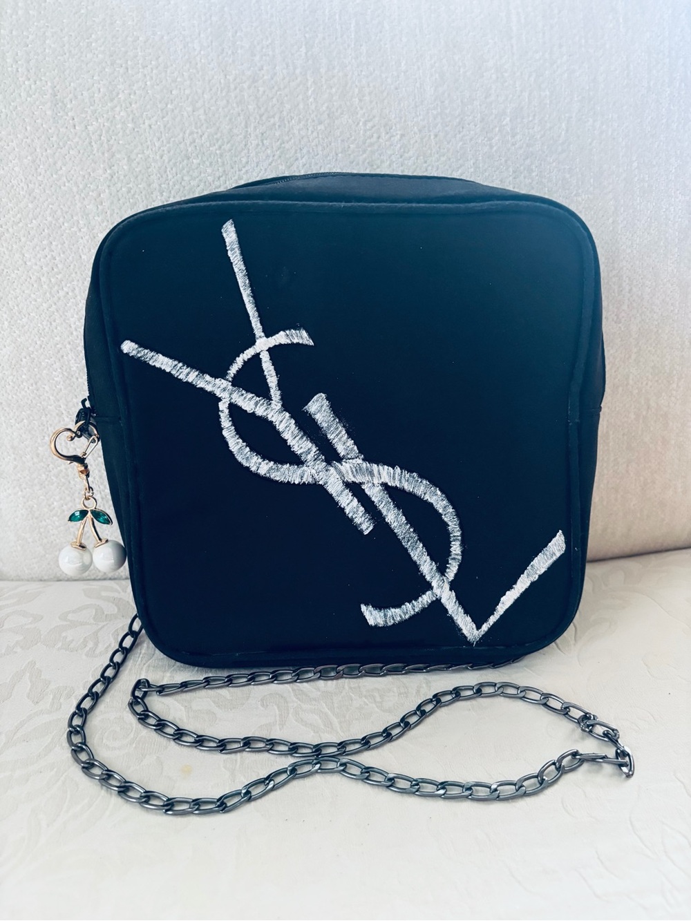 YSL Yves Saint Laurent Custom Upcycled Crossbody Bag - Picture 3 of 5
